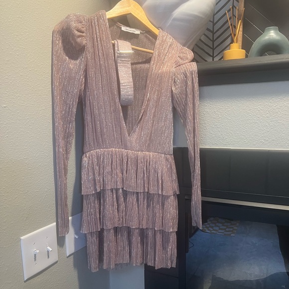 neutral shimmer dress - Picture 1 of 4